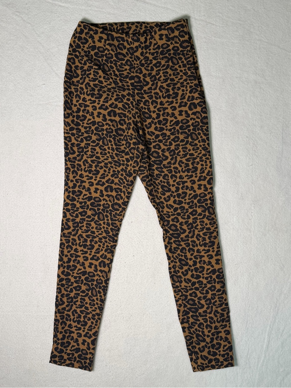 Time and Tru Leopard Print Pants Womens 6 Regular Ankle Brown Black